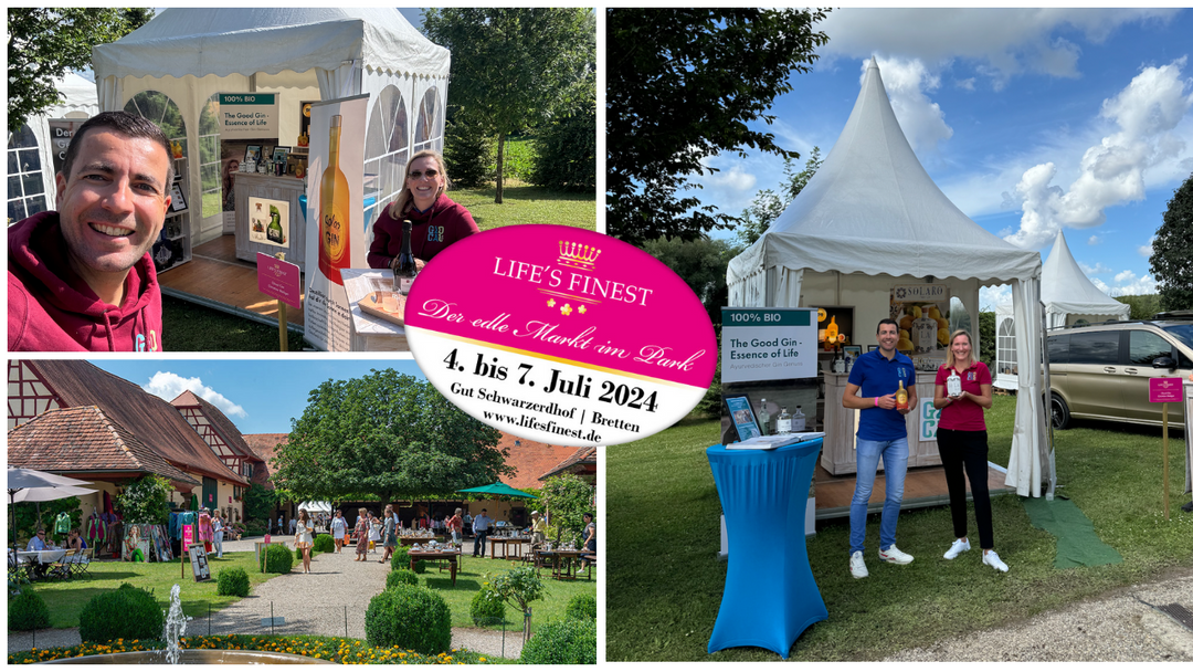 Glocal Gin on tour - LIFE'S FINEST, der edle Markt im Park