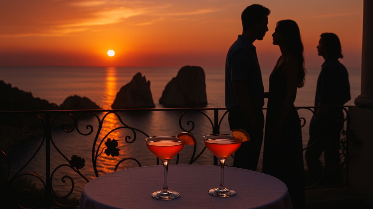 KAA DOS Tequila trifft Solaro Capri Gin: Der romantische Signature Cocktail Amore al Tramonto