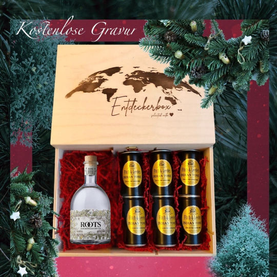 GIN GESCHENKE-SET Weihnachten aus Neuseeland mit kostenloser Gravur