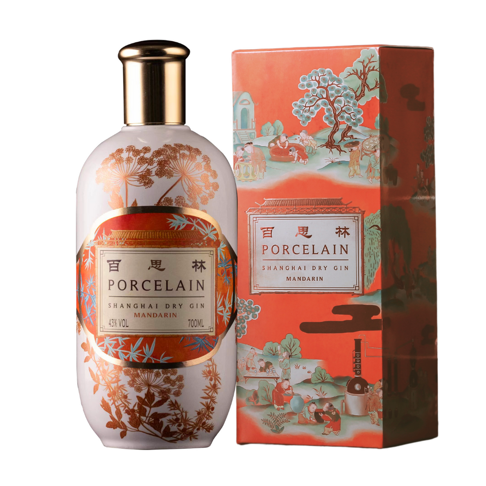 Porcelain Shanghai Gin, der Trendgin aus China - Bundle Mandarin Gin & High Tea Cocktail