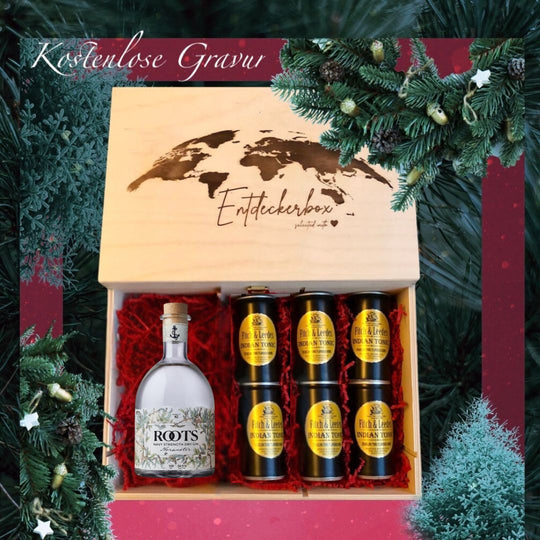 GIN GESCHENKE-SET Weihnachten aus Neuseeland mit kostenloser Gravur