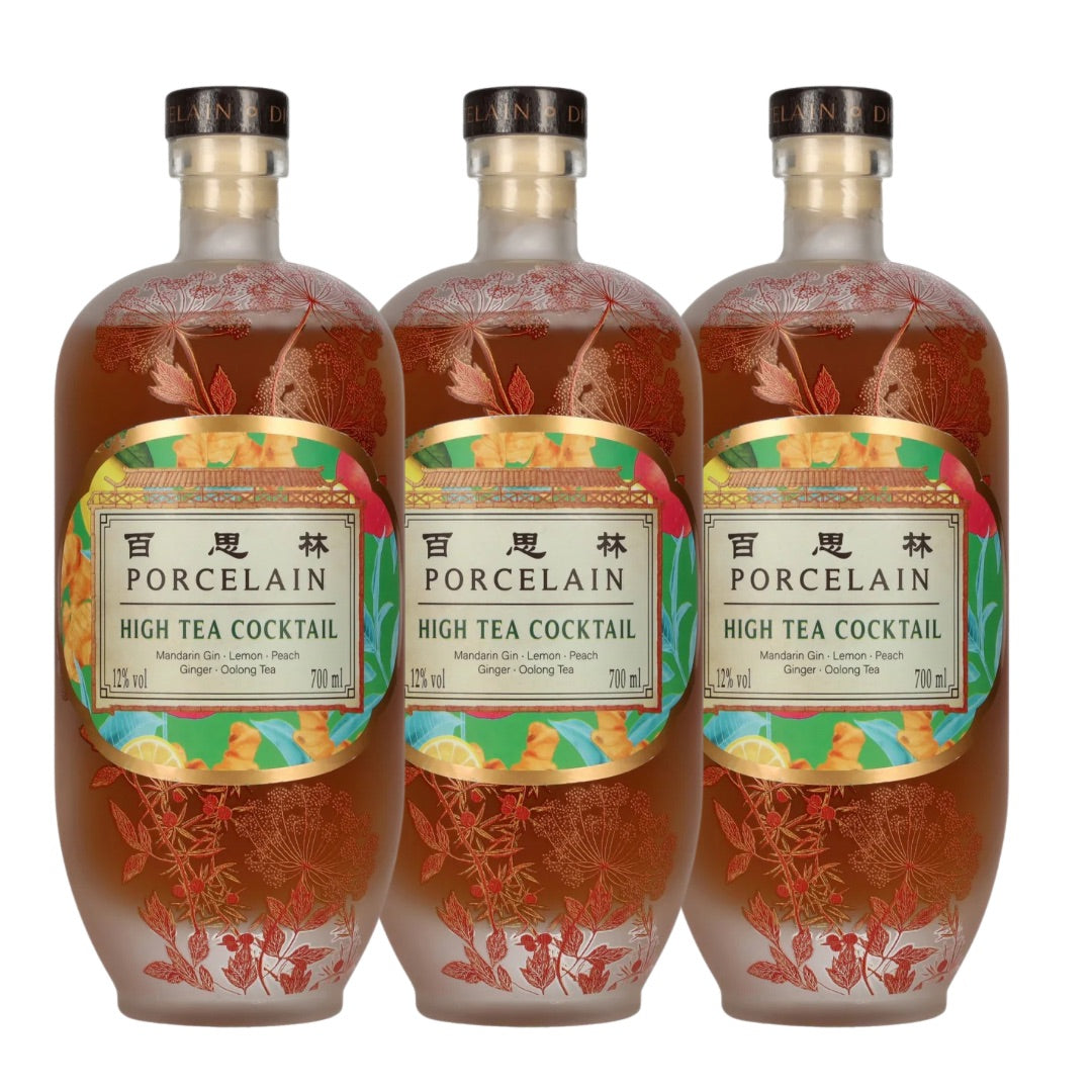 Porcelain High Tea Cocktail - 3er Bundle - Gin Cocktail &amp; sommerlicher Aperitif mit Tee | Ready to Drink