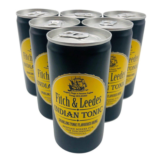 Fitch & Leedes Indian Tonic aus Südafrika, 6x200 ml - Glocal Gin