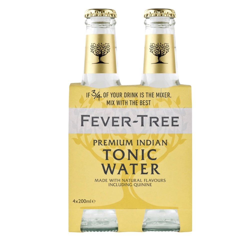 Fever Tree Premium INDIAN Tonic aus England, 4x200 ml