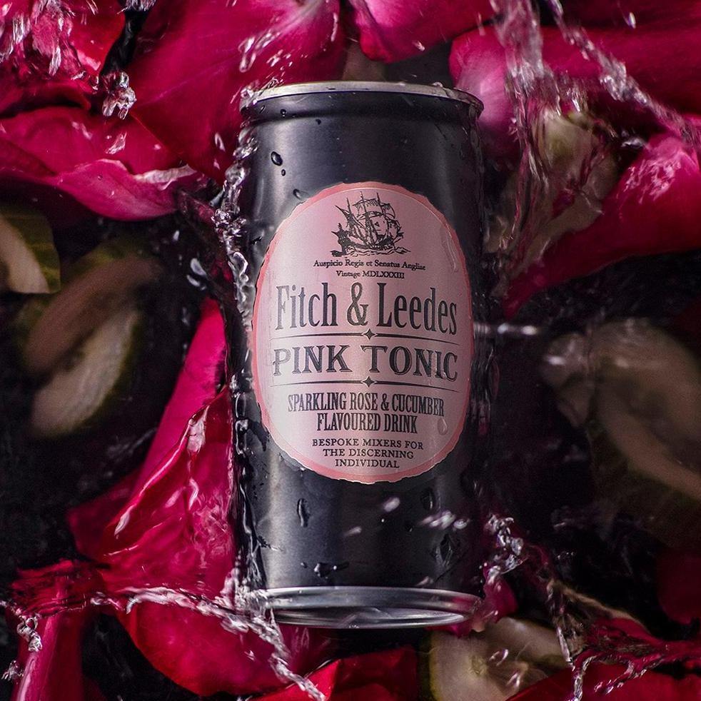 Fitch & Leedes Pink Tonic aus Südafrika, 6x200 ml - Glocal Gin